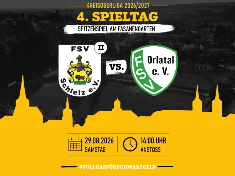 Spitzenspiel der KOL: Primus Orlatal reist zum Verfolger Schleiz II