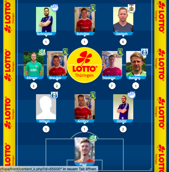 Schleizer in der Elf des Spieltages