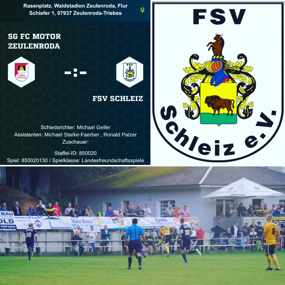  Testspiel mit potenziellem Derbycharakter FC Motor Zeulenroda - FSV Schleiz
