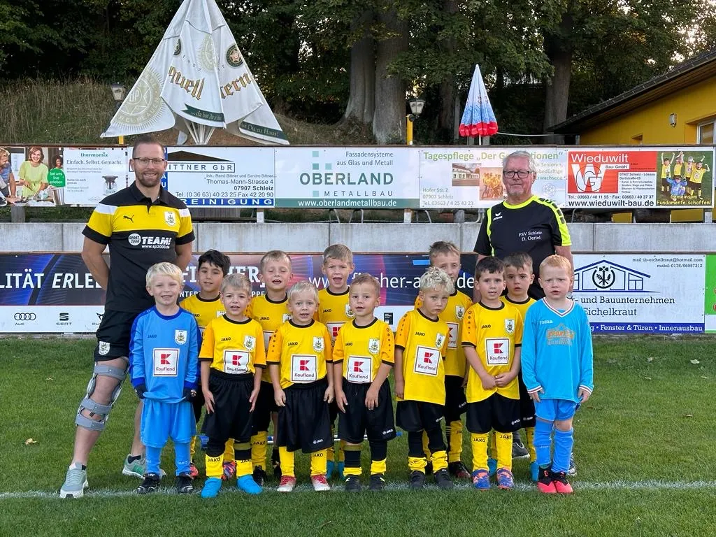 Schleizer Bambini messen sich mit Ebersdorf