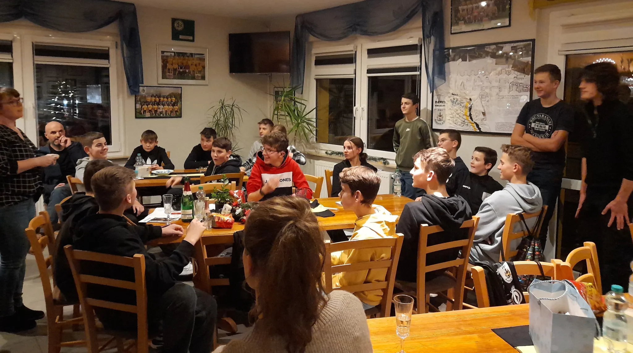Weihnachtsfeier der C-Junioren im Sportlerheim