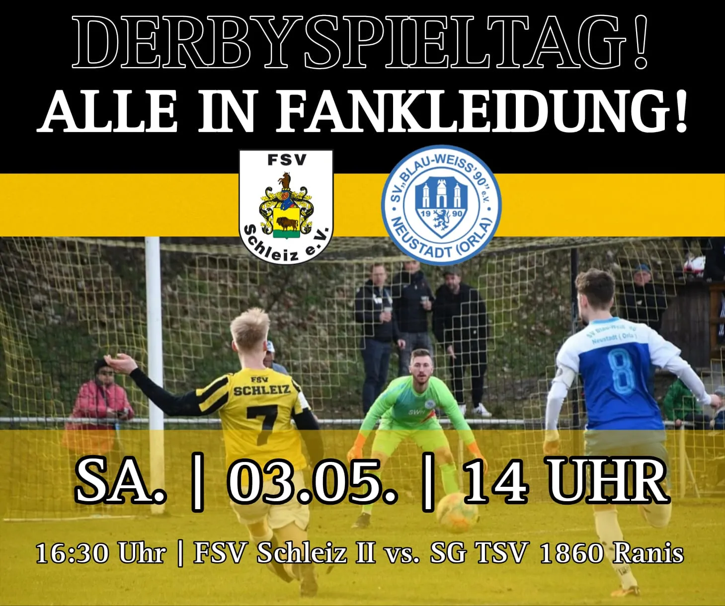 Doppelt wichtig: FSV Schleiz und Blau-Weiß Neustadt bestreiten SOK-Derby