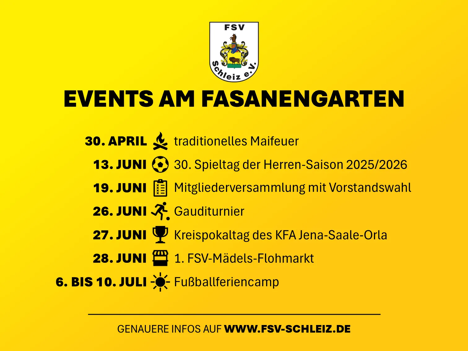 Events - aktuelles Update