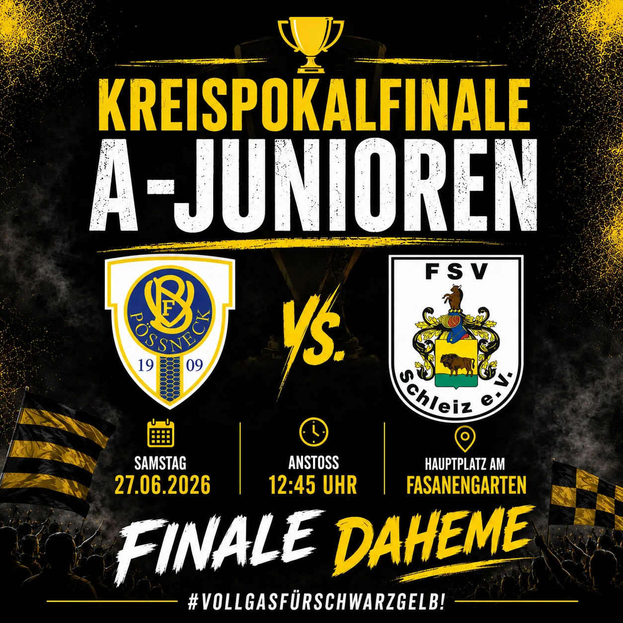 Finale daheme: Schleizer A-Junioren fighten gegen VfB Pößneck um den Kreispokal