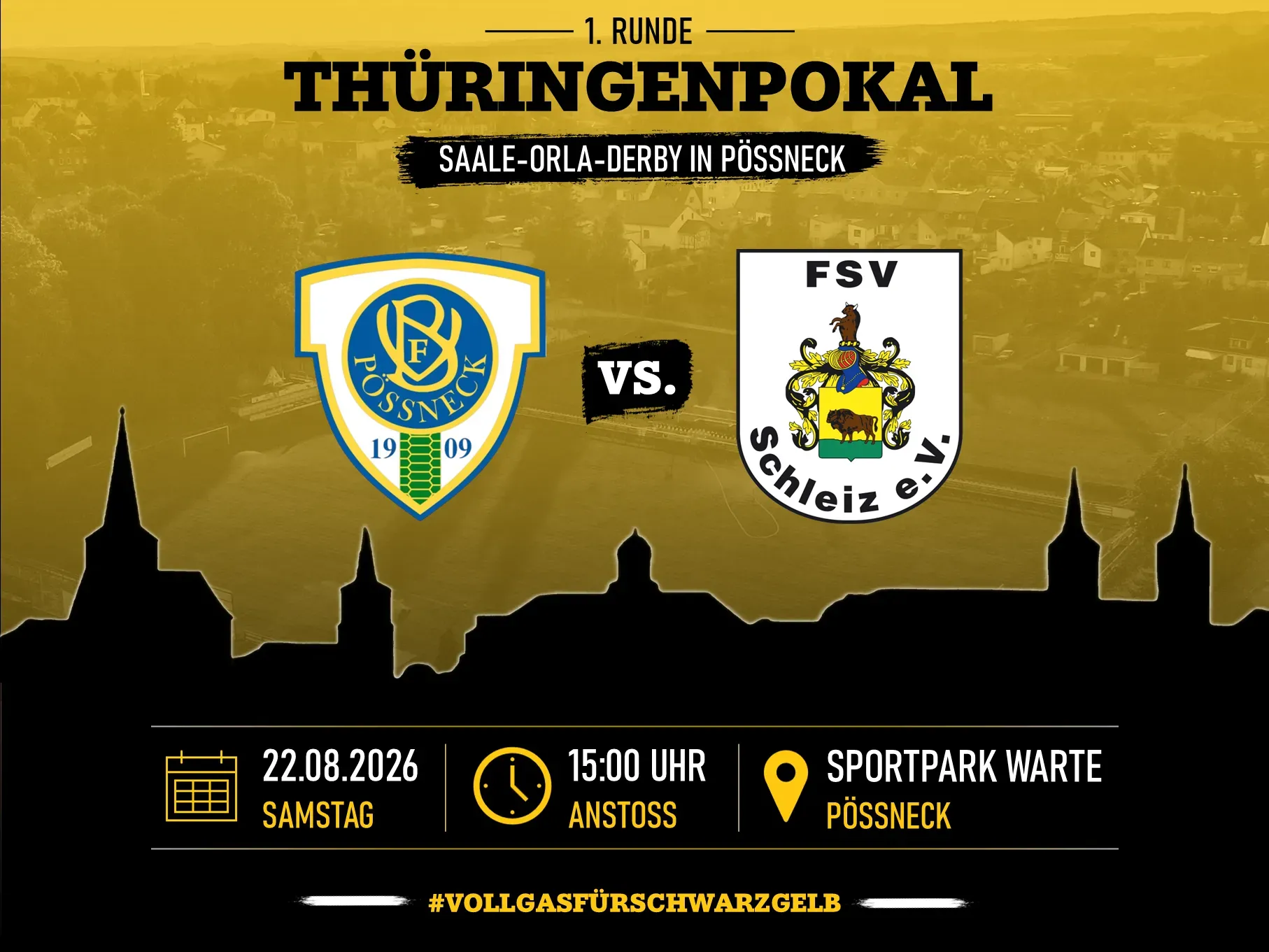 Lokalduell im Thüringenpokal: Schleiz in Pößneck gefordert