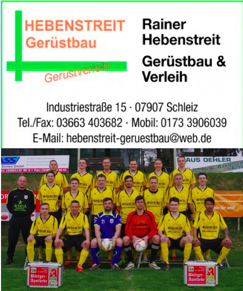 Vorbericht FSV Schleiz II vs. SG FSV Hirschberg