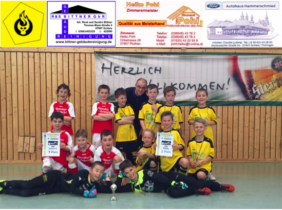 2.und 7. Platz beim letzten Turnier unserer F