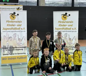 Platz 5 beim U8-Hallencup des Fördervereins Kinder- und Jugendfußball Gera