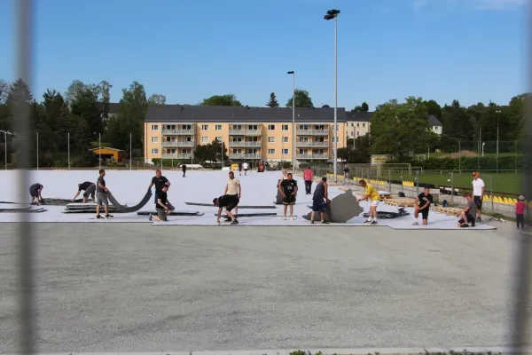 Kunstrasen-Arbeitseinsatz Mai 2024 (L. Broßmann)