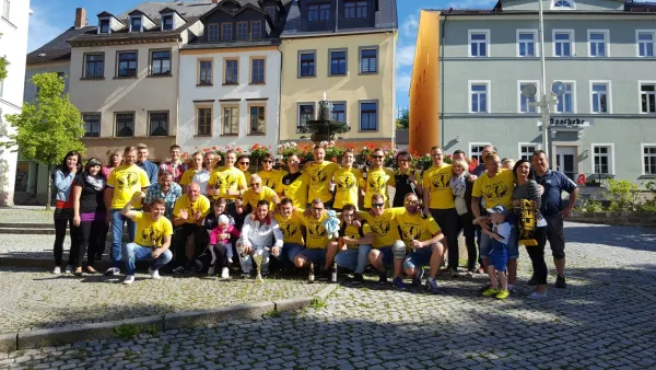 Aufstiegsfeier FSV Schleiz Erste 2015/16