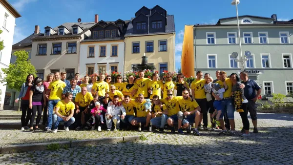 Aufstiegsfeier FSV Schleiz Erste 2015/16