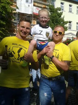 Aufstiegsfeier FSV Schleiz Erste 2015/16