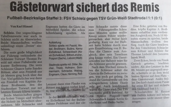 27.09.2008 FSV Schleiz vs. Grün-Weiß Stadtroda